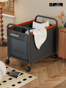 MENGBINFEN | Large Capacity Clothes Storage Basket Cart
