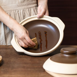 Multifunctional Ceramic Casserole Un glazed