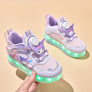 KUOBURENSHENG | Cartoon Styled Detachable Rotating Light-up Roller Skates