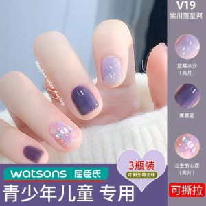 น้ำยาทาเล็บติดทนนาน Fairys Gift สำหรับเด็กและเยาวชน ไม่ต้องอบ กลิ่นหอมสดชื่น ลuster เปล่งประกาย สีสันสดใส