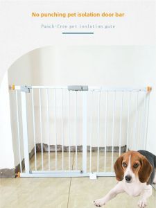 Pet Dog Fence Small Medium and Large Dogs Fence Railing Indoor Isolation Gate Fence Balcony Anti-Dog Fence Golden Retriever Dog Crate