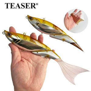 TEASER DAVINCI Sections Jointed Swimbait Fishing Lure 19cm 55g Floating Vibration Segment Big Bait Wobblers Soft Tail Baits