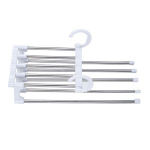 Gantungan Baju 5in1 Dengan Bahan Stainless Hanger Pakaian Celana Gantungan Multifungsi