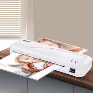Home Office Photo Laminating Machine Small Size 3-8 Inch Hot Laminator Film Covering Machine for Artwork Cards Assignments