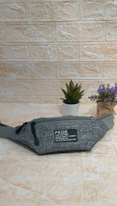 Tas Selempang Waistbag Pria Bahan Kanvas Slempang Motif Denim Distro - PG 8865
