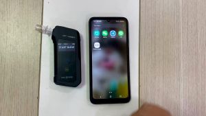 Máy đo nồng độ cồn Alcofind HÀN QUỐC AF-40BT plus tặng kèm 06 đầu thổi bảo hành 12 tháng