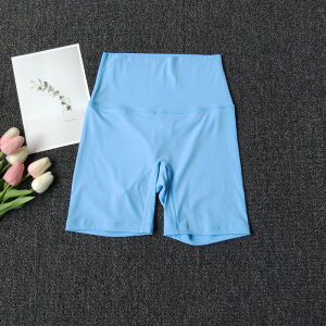 High Waist Breathable Quick Dry Yoga Shorts Womens Fitness Running Training Shorts Nylon Fabric Ultra Stretchy Sweat Wicking