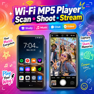 Famue | Famue MP4 MP5 Player Màn Hình Cảm Ứng WiFi Bluetooth Video E-book Camera PMP Máy Nghe Nhạc Đa Phương Tiện Di Động Dành Cho Sinh Viên Đen/Trắng
