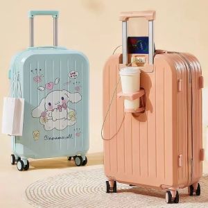 Womens Luggage Good-looking Cartoon Trolley Case 20-Inch Boarding Bag 24-Inch Suitcase Student Large Capacity Password Suitcase