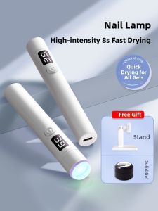 MONLEYTA | Portable Handheld Manicure Lamp Mini Quick-Dry Concentrated Beam Gel Polish Curing Light Compact Nail Art UV LED Lamp