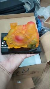 Tượng Phật Thích Ca Phong Thủy Cao Cấp Trang Trí Taplo Ô Tô - Màu Trắng Tươi