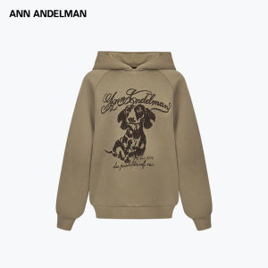 ANN ANDELMAN | Hooded Sweatshirt Outerwear for Autumn Winter with Puppy Pattern