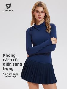 COSLEAF | Professional Golf Training Top Slim Fit Long Sleeve High Neck