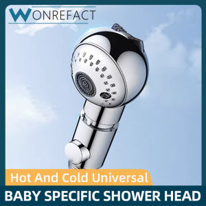 Baby Shower Head Handheld Soft Water Flow Anti-Sting Gentle Bath Sprayer with One Button Stop Switch 2 Modes