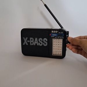 Portable Radio Senter Murottal Hitam Matte RAM MEMORY Anti Kalau Dapat Dilepas FDV128