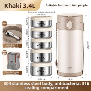 YONGLE | Multi-layer Large Capacity Thermal Insulation Lunch Box 24h