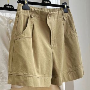 High Waist Workwear Shorts plus Size Casual Versatile Loose Fit Slimming Five-Point Pants Korean Style Summer Leisure Shorts