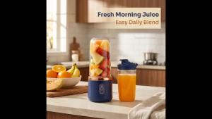 400ML Fruit Electric Juicer Food Milkshake Mixer Machine Portable Juicer Maker Double Cup Multifunction Household Blender