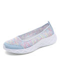 Women's Slip-On Sports Shoes Summer New Style Comfortable Lightweight Soft Bottom Breathable Mesh Mother Casual Shoes. 