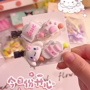 ชิ้นส่วนเรซินครีมคลิปผม DIY แพคเกจวัสดุที่ทําเพื่อน รุ่นแรกที่สวยที่สุด ชุดกิ๊ฟติดผม และสร้างความมั่นใจในการเล่นของเด็กผู้หญิง ชนิดบรรจุกล่อง