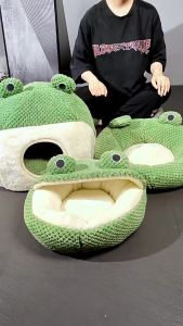 Pet Nest Cat Nest Dog Nest Pet Nest Small Frog Series Cat Nest Warm Dog Nest Autumn House Nest
