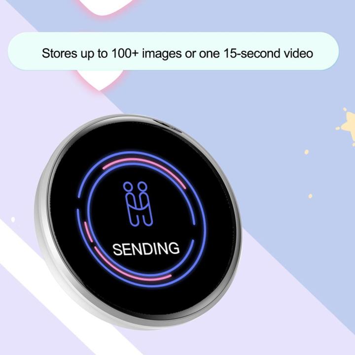 Pin Numérique Écran Tactile LED Animés | Badge Électronique Interactif Pour Cosplay pour Fête de Football Pâques Concert Cosplay Sac à Dos Sacoche Chemise