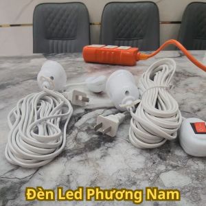 [Giá Hủy Diệt] Dây Đuôi E27 Liền Công Tắc có móc Treo Dây dài 3m/5m/10m