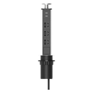 lengon | Recessed Adjustable Kitchen Power Strip with USB