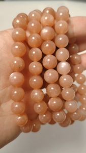 橙月光石经典款 | Peach Moonstones Classic Bracelet
