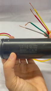 KAPASITOR MESIN CUCI KAPASITOR DOUBLE 3+11 uF KAPASITOR MESIN CUCI 2 TABUNG