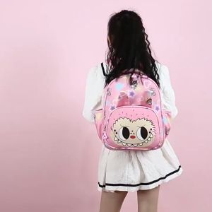 Cartoon Labubu School Bag: A Comfortable & Large Capacity Backpack