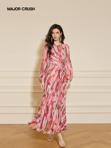Design Artistic Painting Glass-Poem Long Dress