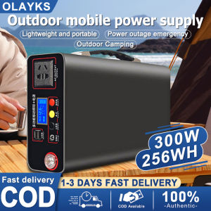 300W 96000mAh Outdoor Power Supply Portable Large Capacity Power Station Outdoor Solar Generator Set Quick Charging with Solar Charging Board Support AC/DC/USB Output Multifunctional Generator Set Power Station 220V Outdoor Automobile Travel Camping Home