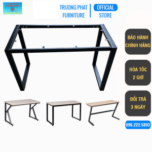 Chân bàn sắt hình chữ U K Z lắp ghép chịu tải 300kg lắp cho bàn 1m2