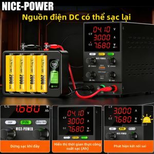 Bộ Nguồn DC Sạc Thời Gian Thực NICE-POWER 12V/24V/36V/48V Với Công Tắc Đầu Ra OCP Bộ Sạc Pin Lithium Cho Nhiều Loại Thiết Bị