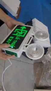 Đèn Sự Cố( Rẽ Phải )Kết Hợp Exit Led - Khẩn Cấp Emergency - Thoát Hiểm
