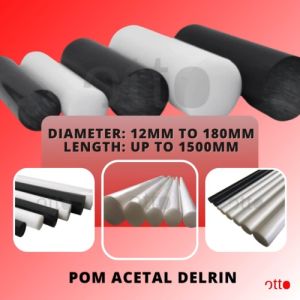 Acetal White Rod - 150mm diameter x 10mm length