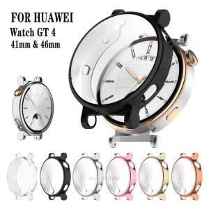 Ốp Bảo Vệ Silicon Cho Huawei Watch GT4 41Mm/46Mm Tấm Bảo Vệ Màn Hình Vỏ Ốp Lưng Phụ Kiện Cho Huawei Watch GT 4