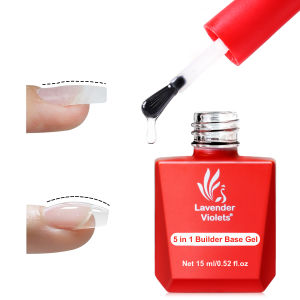 15ml 5 in 1 Builder Base Gel Base/ Building/ Extension/ Enhance/ Adhesive for Home DIY Salon Nail Art Manicure