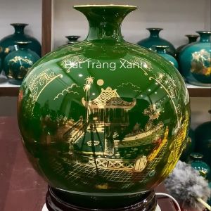 Bình Hút Lộc Bát Tràng - Bình Tài Lộc Tam Cảnh Hà Nội - Bình Phong Thuỷ Đủ Màu Ngũ Hành Kim - Mộc - Thuỷ - Hoả - Thổ
