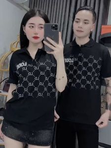 ÁO POLO nam nữ ngắn tay 2 màu trắng đen cơ bản vải cotton mát mẻ thoáng mát phối chữ LG lodes cực đẹp hàng mới mẫu mới Menswear TOP ÁO