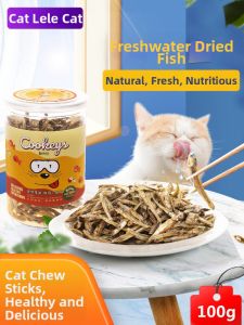 Cookeys | Dried Fish Treats Cat Teething Stick Nutritious Meat Jerky For Adult And Kitten Freeze Dried