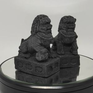 Sepasang Miniatur Arca Patung Singa Samsi - T9