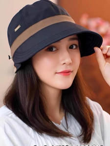 Mũ Lưỡi Trai Cỡ Lớn Che Nắng Cho Nữ Mùa Xuân 2025 Mũ Đi Biển Có Thể Thắt Đuôi Tóc Mũ Lưỡi Trai Đa Năng Cho Mọi Lứa Tuổi