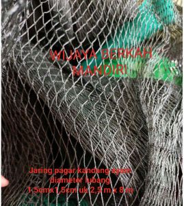 jaring pagar kandang ayam UK lubang 15cm x 15cm UK 25x 8meter