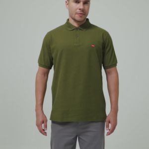 Lee Cooper Polo Shirt Basic Diamond Logo Uniform Green