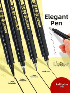 maleonn | Calligraphy Writing and Painting Brush Soft and Hard Tips