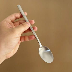 ช้อนสแตนเลส 316L ทรงลึก ทรงสูง สวยงาม ช้อนตักน้ำซุปแบบยาว ช้อนทานอาหารในครัวเรือน ช้อนตักน้ำซุปแบบยาว