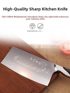 SHI BA ZI ZUO | Stainless Steel Sharp Molybdenum Steel Kitchen Knife