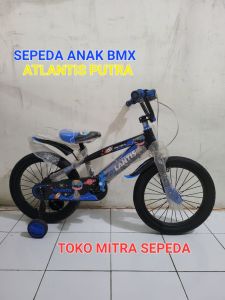 Sepeda BMX Anak Laki-Laki Atlantis Sparta 18 Inch Ban Jumbo Lampu+Musik